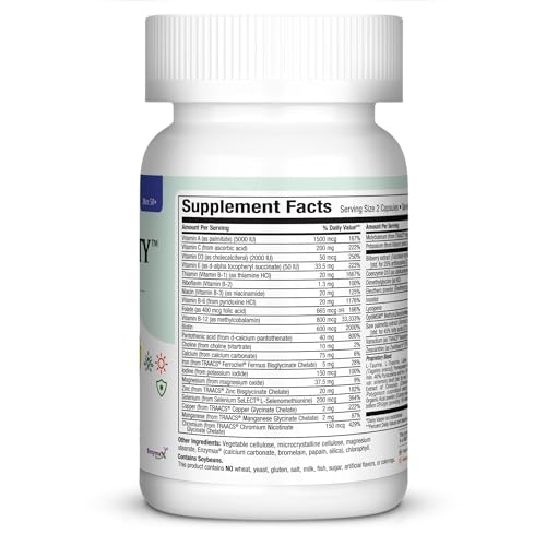 Mens Multivitamin 50 Plus – Daily Multivitamin for Men Over 50 with Vitamin B12, A, D, C, Zinc, Magnesium & More – Energy, Immune & Heart Support Mens Multi Vitamins - Non-GMO – 60 Capsules