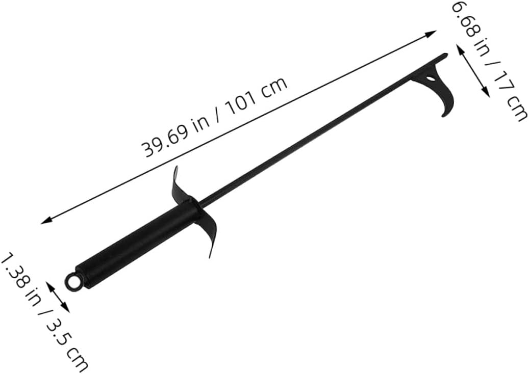 Fireplace Poker Fire Tongs Steel Fire Pit Tool Indoor Outdoor Fireplace Accessories