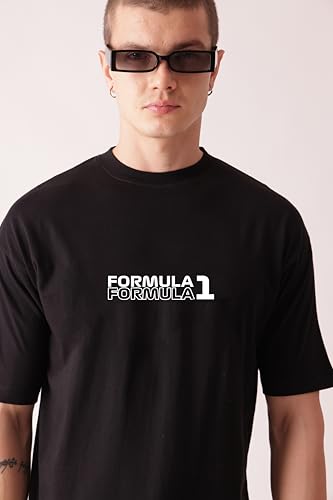 Image of Unisex Cotton T-Shirt from ula 1 Supercar Speed Graphic Print Oversized Fit