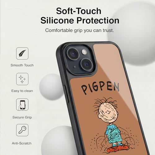 Coque iPhone 15 Peanuts Pigpen le cadeau parfait pour passionnés