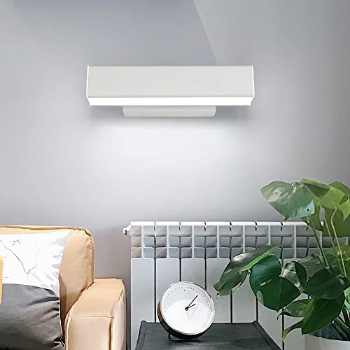 Aplique de pared rectangular LED regulable de metal ultrafino para lectura en dormitorio 4