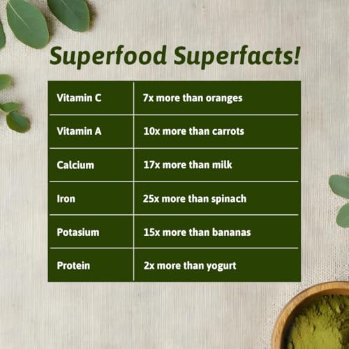 Image of Honey and Spice Moringa Powder (150g) | Paper packaging | Moringa leaves Powder for Immunity, Digestion & Energy