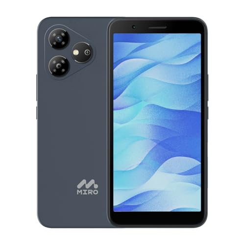 MIRO Unlocked 4G Cell Phone - New Android 14 Go Edition Smartphone, 6' Display, 2GB+32GB (256GB Expandable), 3000mAh Battery, 5MP+2MP Camera, Dual SIM, 3.5mm Headphone Jack(Blue)