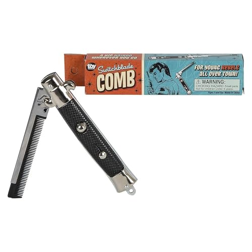 Zugar Land Switch Blade Comb 9 Inch Display Box 3 Inch Switchblade Hair Comb (Standard 1 Count)