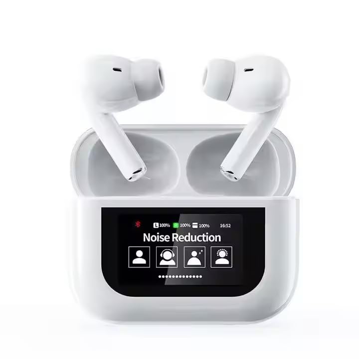 Genérico Auriculares Inalámbricos Bluetooth 5.4 | Cancelación Ruido Activa + Pantalla Digital | HiFi Sonido 360° | Prime - Envío ultrarrápido en Toda España
