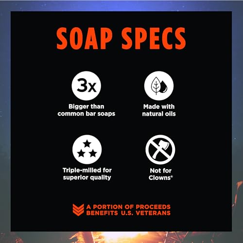 Image of Duke Cannon Supply Co. Big Brick of Soap Bar for Men Campfire (Warm, Slightly Smoky Scent) - Extra Large, Masculine Scents, All Skin Types, 10 oz. (Pack of 1)