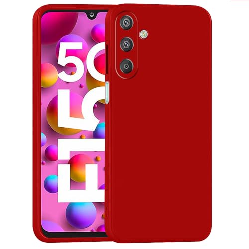 Image of Back Cover for Samsung Galaxy F15 5G / M15 5G | Full Camera Protection | Premium Liquid Silicon Case | Flexible Bumper Case for Samsung Galaxy F15 5G / M15 5G (Red)