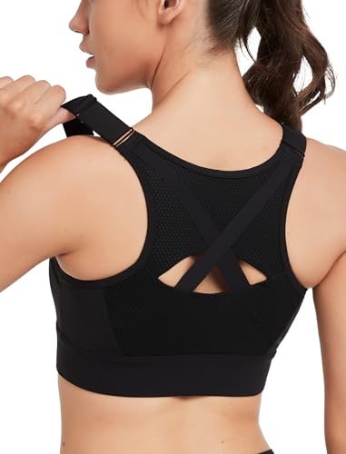 Soutien-gorge de sport haut impact réglable avec maintien renforcé