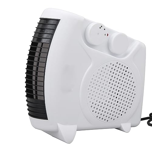 Calentador Portátil con Ventilador, Calentador de Calefacción Rápida AC 220V 600W para Espacio (Enchufe de la UE)