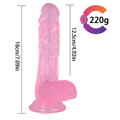 Dídlo realista de pele de 20 cm com ventosa para mulheres, brinquedo macio de PVC, Dîld, massagem re
