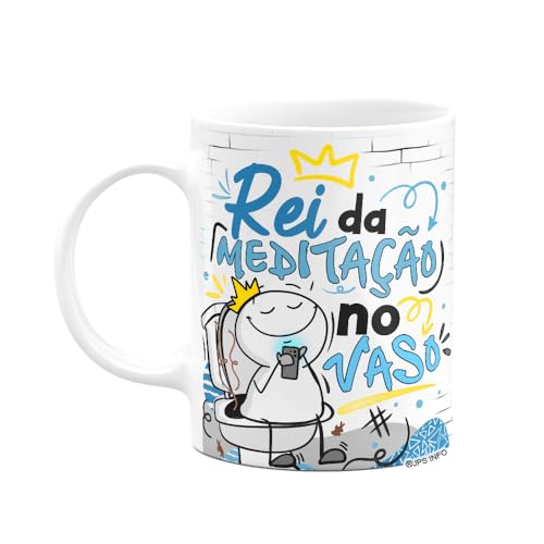 JPS INFO, Caneca Funny Dia dos Pais - Rei da meditação no vazo