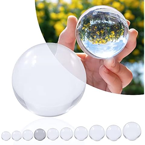 Juggle Dream 75mm Clear Acrylic Contact Juggling Ball - Transparent Clear Contact Juggling Manipulation Performance Balls Cover