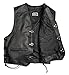 Halle 15 Biker Lederweste mit Schnallen Lederkutte Bikerweste Echtleder H15 Merch ! (XL)