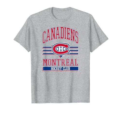 Montreal Canadiens Hockey Club Gray Officially Licensed T-Shirt, Men, Heather Grey, 3X-Large