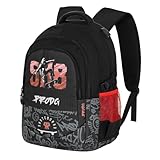 sac dg rose Dimensions: 21 x 34 x 46 cm PRO-DG SK8-Sac à Dos Running Plus, Noir, 34 x 46 cm, Capacité 32 L