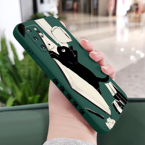 Coque Samsung S20 Plus LEECG vert chat antichoc fine 6,7" - 2