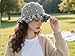 Hshsclth Women Starry Pearl Crochet Hat Handmade Beaded Trim Knitted Bucket Hats Solid Color Fashion Ruffled Brim Bucket Hat (US, Alpha, One Size, Grey)