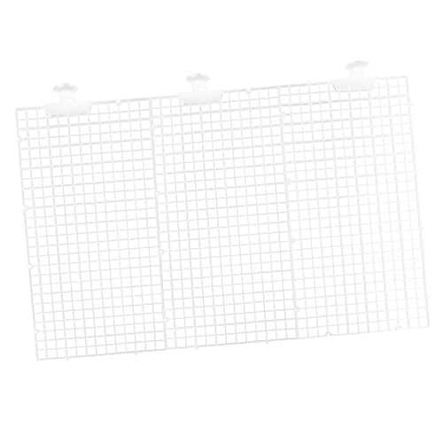 iplusmile 1 セット 水槽 板 結露 フィーダー 水族館の水槽の仕切り ネット 供給 魚 戦車 水族館の メッシュ 分離器 用品 吸盤仕切り メッシュ仕切り 塩ビ