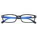 Kerecsen Computer Glasses 2 Pair UV Protection, Anti Blue Rays, Anti Glare and Scratch Resistant Computer Reading Glasses (Black, 1.25, multiplier_x)