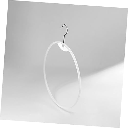 Miniatura 3 de YARNOW 10 piezas de colgador de bikini redondo blanco trajes de baño para mujer perchero de ropa con estante blanco perchas redondas bikini