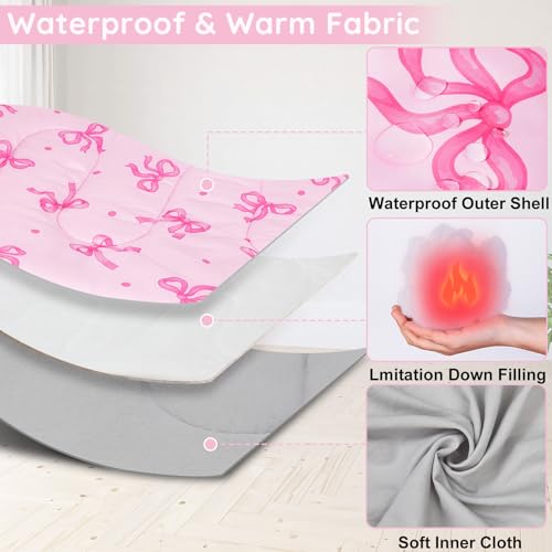 Image of FIOBEE Kids Sleeping Bag 3 Season Camping Sleeping Bags for Girls Toddler