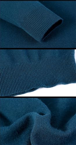 Dcvmvmn Mens Winter Warm Casual Long Sleeve Half High Collar Bottomed Sweater Knit Sweater3