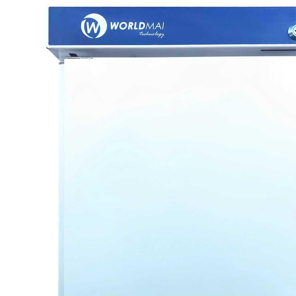 MBH - Congelador vertical industrial Worldmai de 460 litros para hostelería. Armario de congelación profesional para bar y restaurante.