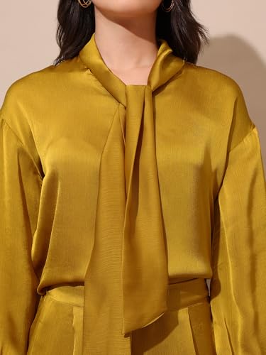 Image of PURVAJA Women's Midi Satin Co-Ords