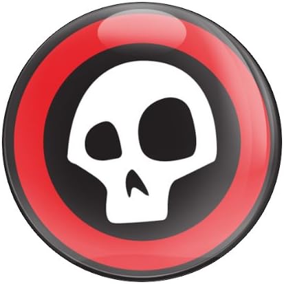 CD0485 Skull 101-3" Magnetic Grill Badge/UV Stable & Weather-Proof/Works Grill Badge Holder