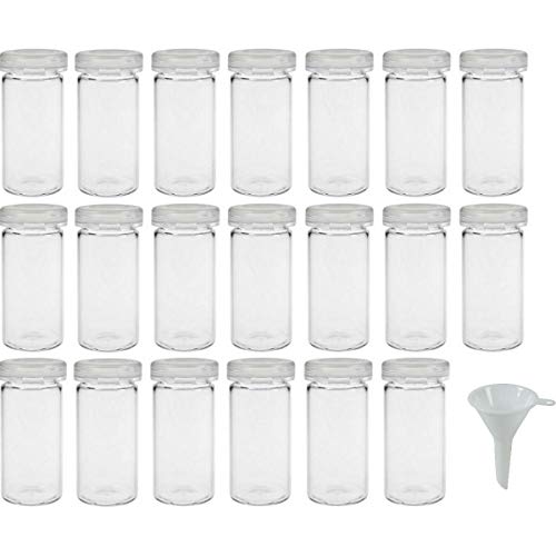 Viva Haushaltswaren  Botellas de Cristal (20 Mini/Cristal latas 5 ml. para Pastillas, globuli), etc.