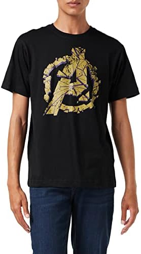 T-shirt Homme Marvel Avengers Craquelé - Produit Officiel Licence - 100% Coton - Coupe Classique