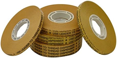 JVCC ATG-7502 ATG Tape [Acid Neutral]: 1/4 in. x 36 yds. (Clear Adhesive on Gold Liner) / core for 1/4 inch Pink Glider [6 Pack]