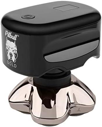 Skull Shaver Pitbull Gold PRO Mens Electric Head and Face Shaver - Electric Razor for Head and Face (USB Charger)
