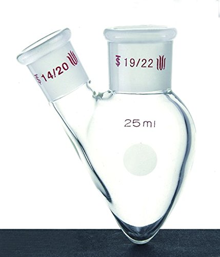 Verrerie distiller flasque en forme de poire Kemtech F341110 Synthware joint 14/20