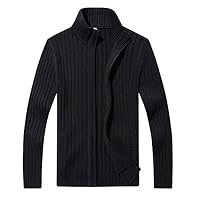 Strickjacke Herren Stehkragen Weich Pullover Pillingresistent Cardigan – Ansicht 3