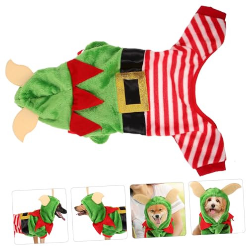 Disfraz Navideño Para Perro Estilo Elfo COLLBATH miniatura 3