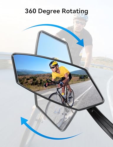 COICER 2pcs Bike Mirror Handlebar