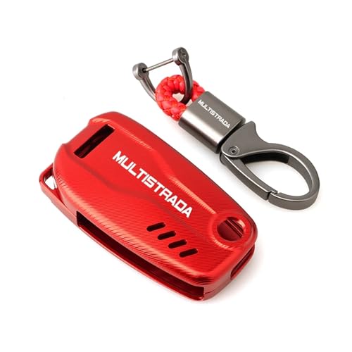 Coque de clé moto CNC en métal solide protège contre les rayures de réservoir Multistrada MTS