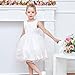 Sunny Fashion JH41 Flower Girls Dress White Wedding Pageant Bridesmaid Gown Size 3