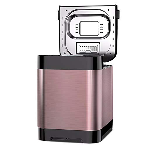 Compact Brotbackmaschine, Edelstahl Brotbackautomat, 18-Modus, Programmierbare, 3 Loaf Größen, Obst Samen Spender Brot… – Bild 3