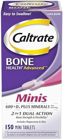 Caltrate Minis 600 Plus D3 Plus Minerals Calcium and Vitamin D Su...