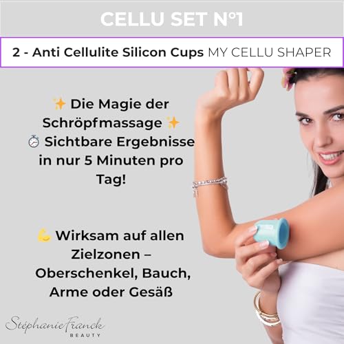 Massageroller und Schröpfgläser zur Behandlung von Cellulite