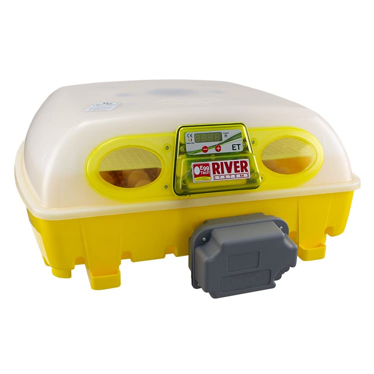 Incubadora de huevos digital ET49 con unidad de tornauova OVOMATIC y aditivo Biomaster™ - River Systems - capacidad 49 huevos de tamaño mediano/grande o 196 pequeños
