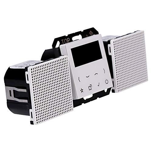 Radio DAB+ Jung DABA2WW ensemble stéréo blanc alpin à touches tactiles