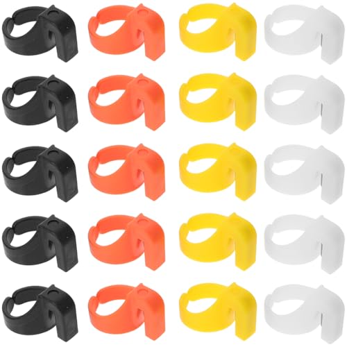 NUOBESTY Outil De Coupe-Fil Bague 20 Pièces Mini Cutter Métal Et Plastique 3.00X2.00X1.80Cm Pour Couture Broderie Loisirs Créatifs Et Artisanat