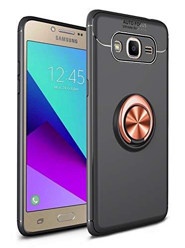 SORAKA Coque pour Samsung Galaxy J2 Prime/Grand Prime G530 avec Support d'anneau, Compatible avec Support magnétique pour Voiture, étui en TPU Silm Fit, étuis antichocs et Anti-Empreintes digitales