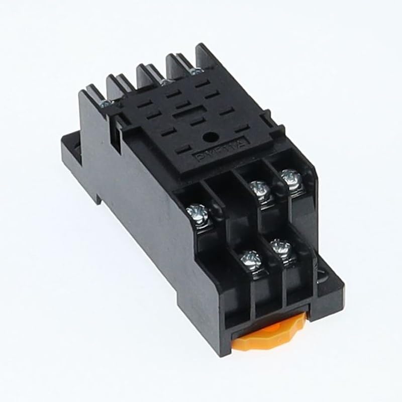 Socle mini relais PYF11A à 11 broches pour montage compact rail