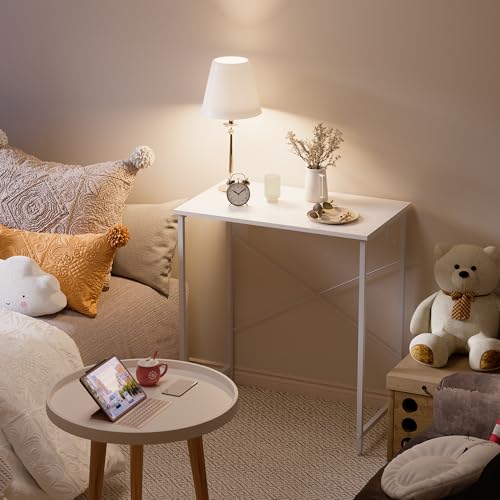 Image of Pamray 23 Inch Computer Desk for Small Spaces, Home Office Work Desk with Headphone Hook, Small Office Desk Study Writing Table