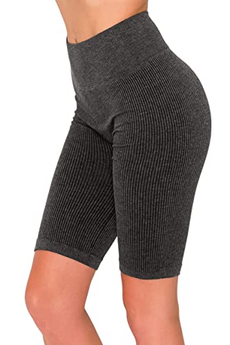 Image of ALWAYS Faux Leather Shorts - High Waist Active Stretch Yoga Short Pants for Women