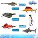 Fun Gift 12 pcs Animal Sea Figures Ocean Toy for Kids: Sharks, Whales & Octopus-Sea Animal Toys Set,Gifts for Kids & Toddlers-Ages 3 Christmas